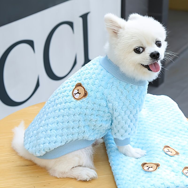 New Winter Pet Clothes; Cute Fleece Puppy Dress Warm Cat Coat; Pet Apparel; For Small &amp; Medium Dogs