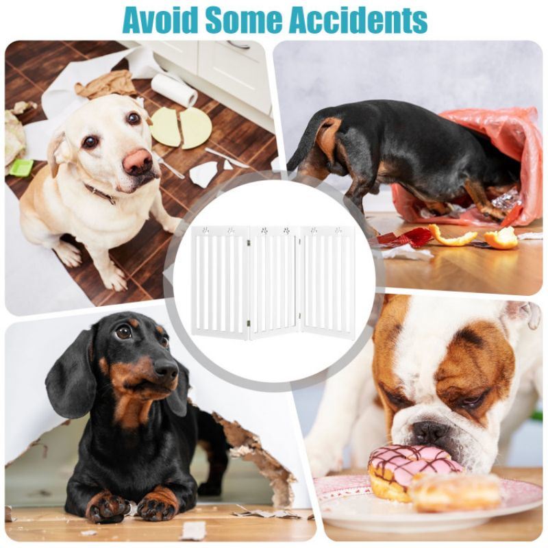 Pet Gate Dog Gate with 360° Flexible Hinge