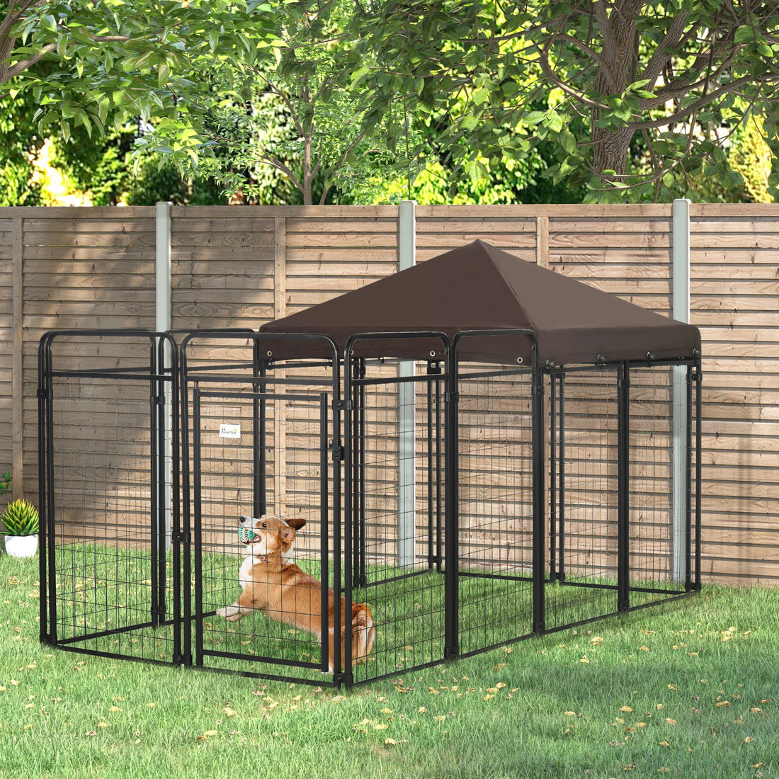 Dog Kennel Outdoor for Large and Medium Dogs, 9.3&