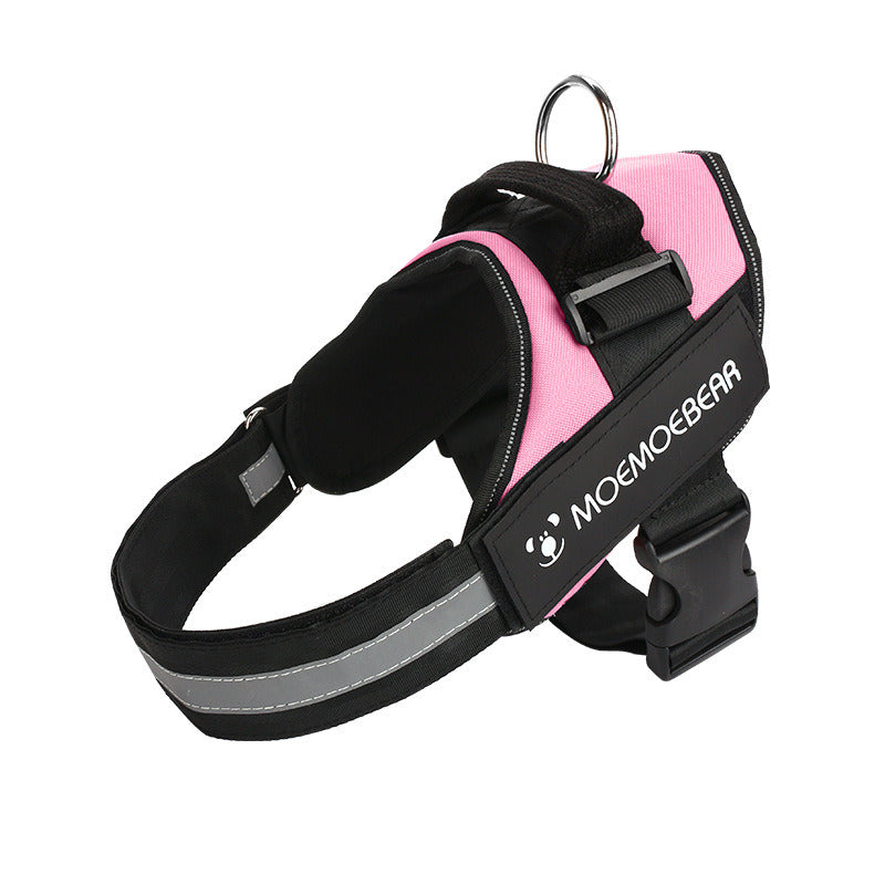 No Pull Pet Harness For Dog &amp; Cat; Adjustable Soft Padded Large Dog Harness With Easy Control Handle