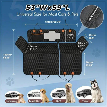Waterproof Pet Car Seat Cover Protector for Cars/ Trucks/SUVs
