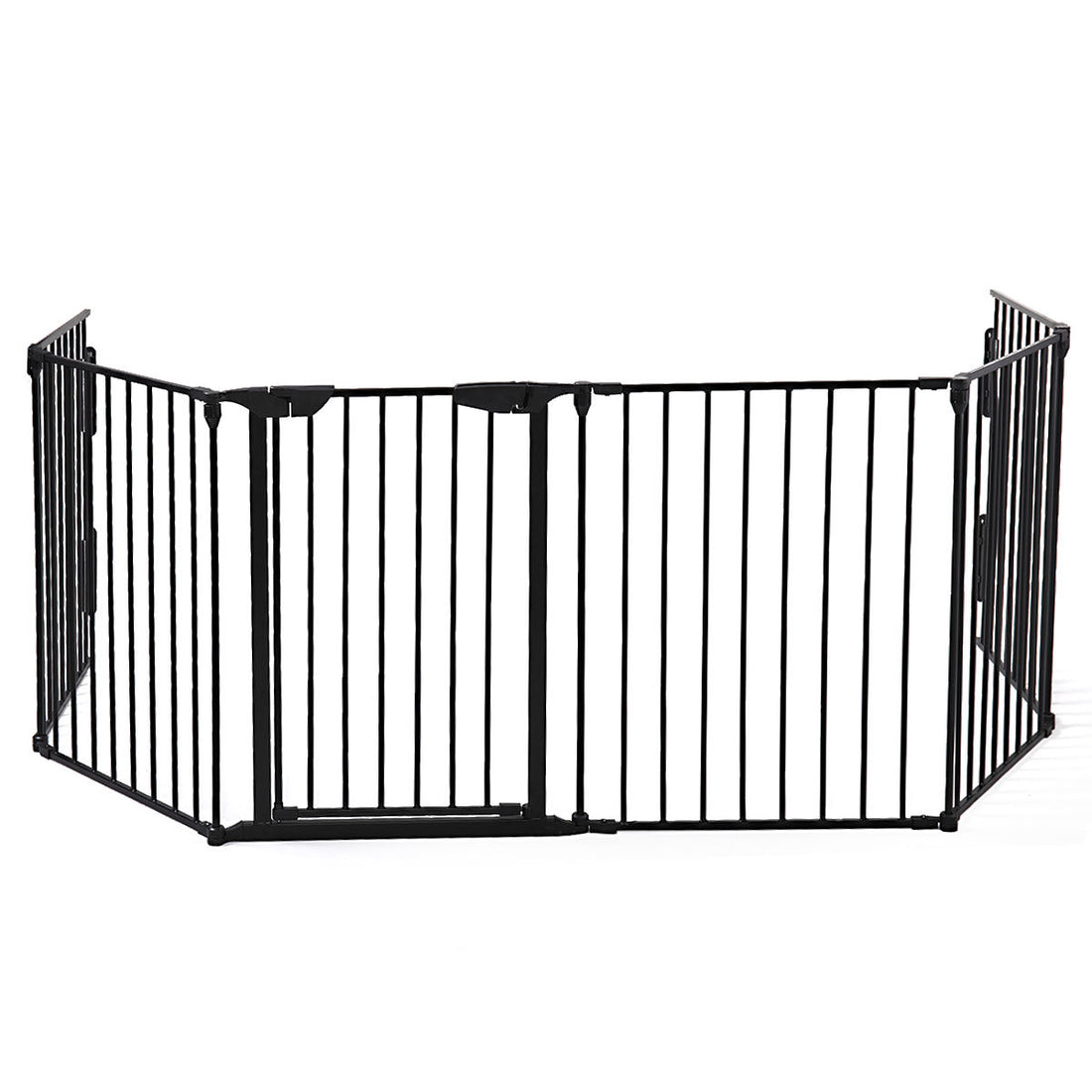 Metal Baby Playpen Fireplace Safety Fence;  Extra Wide Barrier Gate for Indoor Baby/Pet /Christmas Tree XH