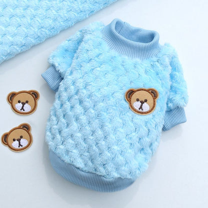 New Winter Pet Clothes; Cute Fleece Puppy Dress Warm Cat Coat; Pet Apparel; For Small &amp; Medium Dogs