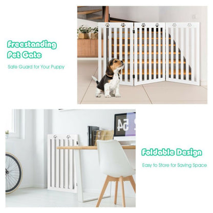 Pet Gate Dog Gate with 360° Flexible Hinge