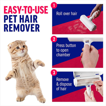 Pet Hair Remover - Reusable Cat and Dog Hair Remover for Furniture; Couch; Carpet; Car Seats and Bedding; pet grooming; Portable; Multi-Surface Lint Roller &amp; Animal Fur Removal Tool