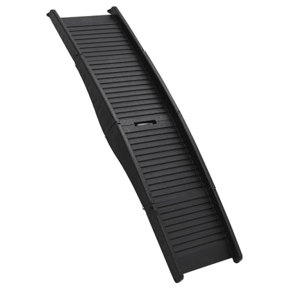 Folding Dog Ramp Black 60.2&quot;x15.7&quot;x4.9&quot; Plastic
