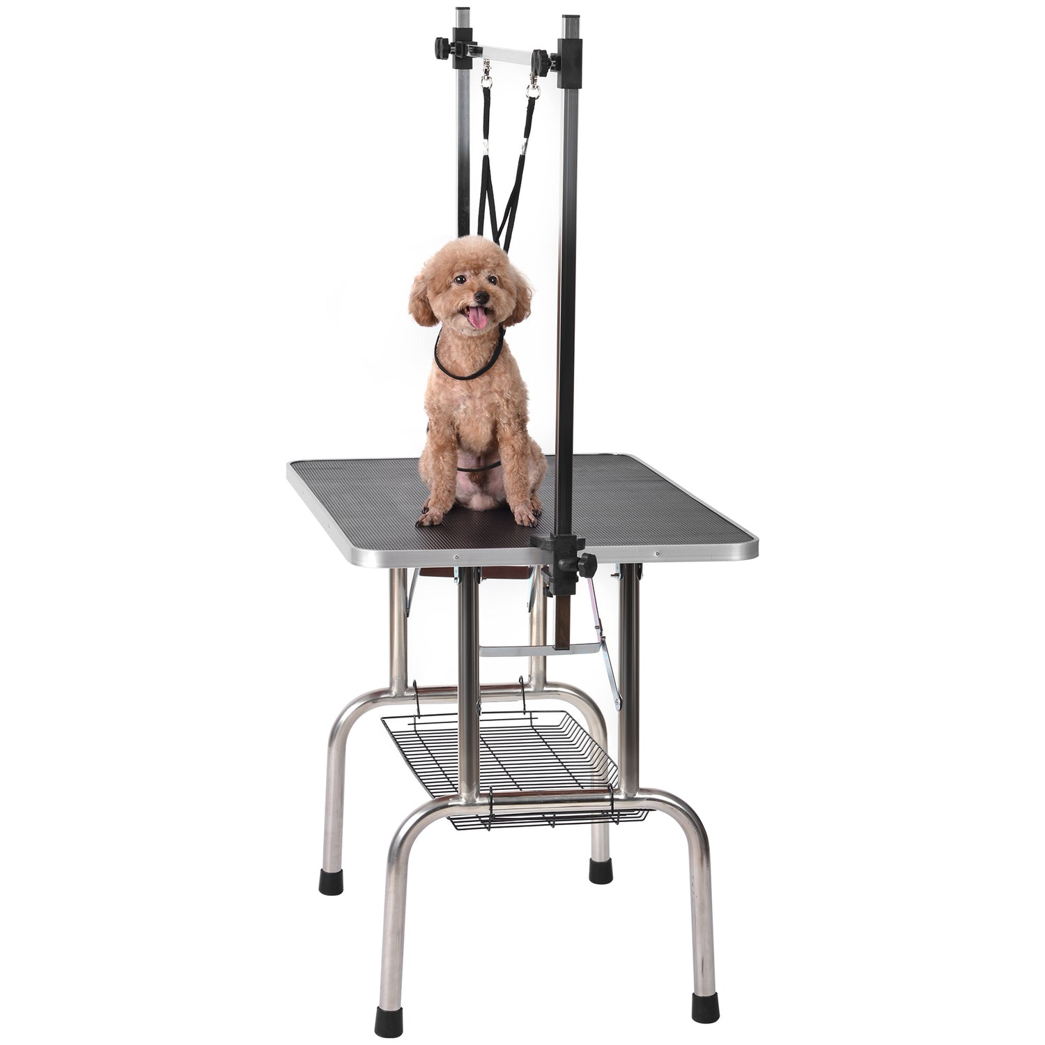 Professional Dog Pet Grooming Table Large Adjustable Heavy Duty Portable w/Arm &amp; Noose &amp; Mesh Tray