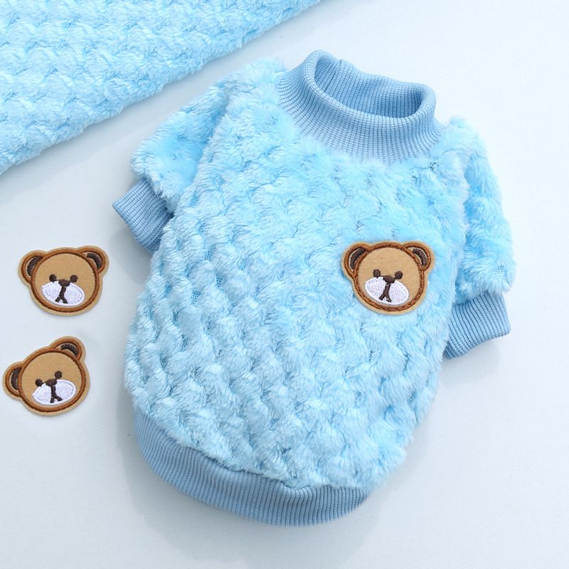 New Winter Pet Clothes; Cute Fleece Puppy Dress Warm Cat Coat; Pet Apparel; For Small &amp; Medium Dogs