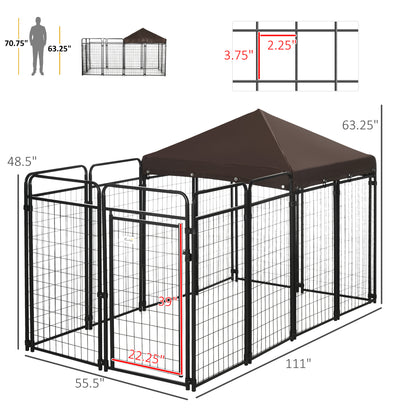Dog Kennel Outdoor for Large and Medium Dogs, 9.3&