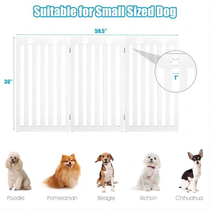 Pet Gate Dog Gate with 360° Flexible Hinge