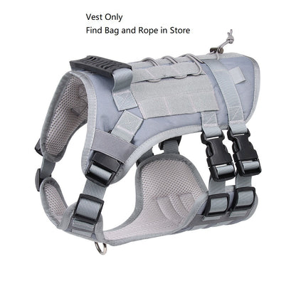 Universal Outdoor Dog Harness With Pet Leash And Snap Shackle Hitched Loop For Dogs