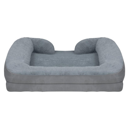 Pet Dog Bed Soft Warm Plush Puppy Cat Bed Cozy Nest Sofa Non-Slip Bed Cushion Mat Removable Washable Cover Waterproof Lining For Small Medium Dog