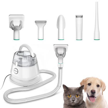 INSE P20 Pet Grooming Kit &amp; Vacuum Suction 99% Pet Hair, Professional Grooming Clippers with 5 Grooming Tools for Dogs Cats and