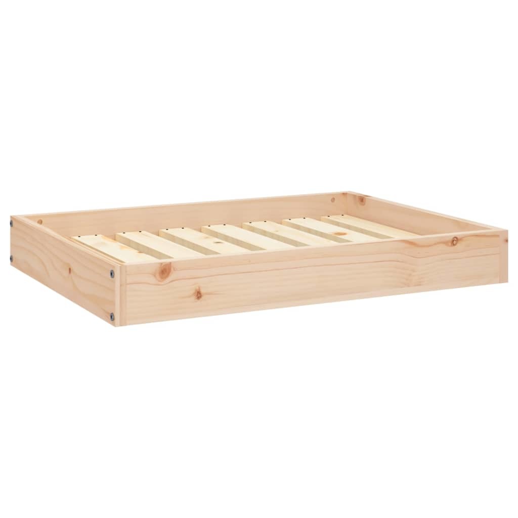 Dog Bed 28.1&quot;x21.3&quot;x3.5&quot; Solid Wood Pine