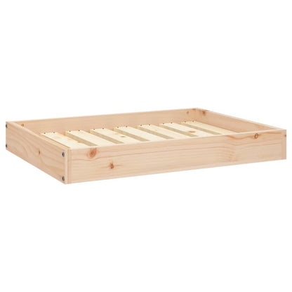 Dog Bed 28.1&quot;x21.3&quot;x3.5&quot; Solid Wood Pine
