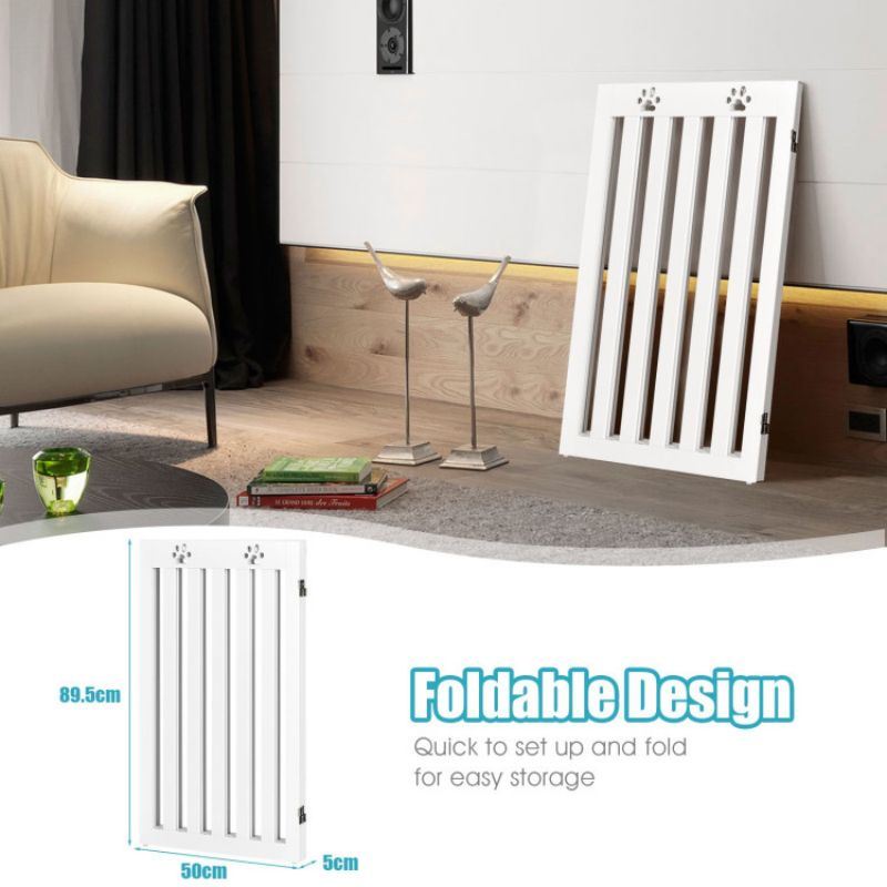 Pet Gate Dog Gate with 360° Flexible Hinge