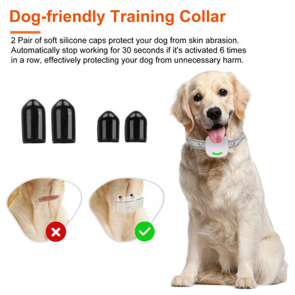 Electric Remote Training Collar IP67 Waterproof Rechargeable Dog Training System with Light Beep Vibration Shock 2624FT Range Fit for All Dogs 10-150LBS