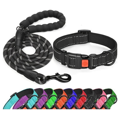 No Pull Dog Harness; Adjustable Nylon Dog Vest &amp; Leashes For Walking Training; Pet Supplies