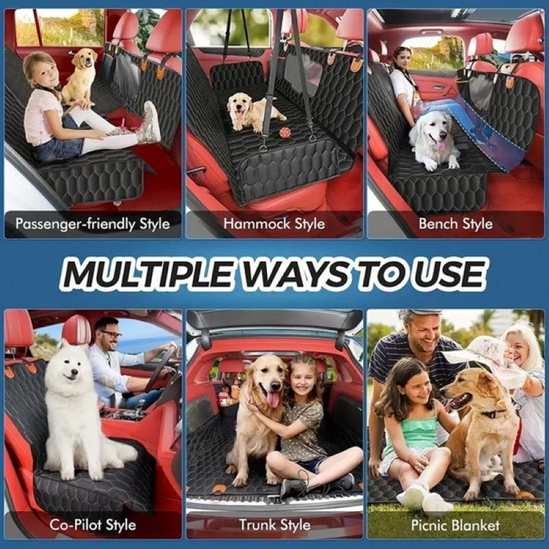 Waterproof Pet Car Seat Cover Protector for Cars/ Trucks/SUVs
